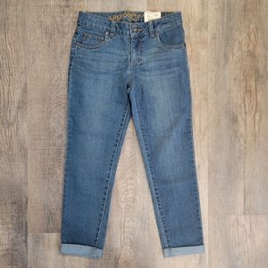 Arizona Jean Co JC Penney Crop Jeans Med/Dark Wash Girls 12 Regular NWT
